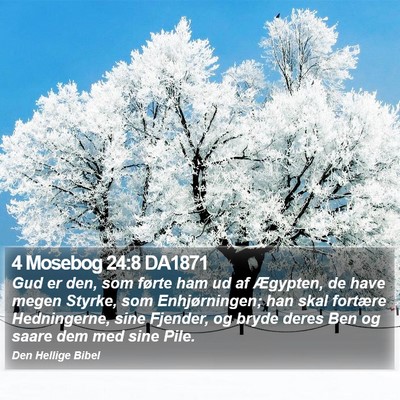 4 Mosebog 24:8 DA1871 Bible Verse Image