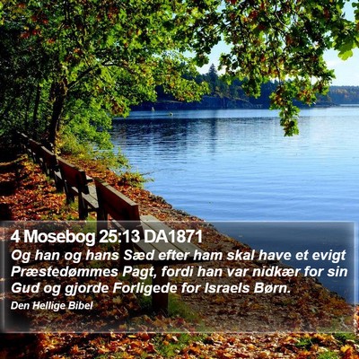 4 Mosebog 25:13 DA1871 Bible Verse Image
