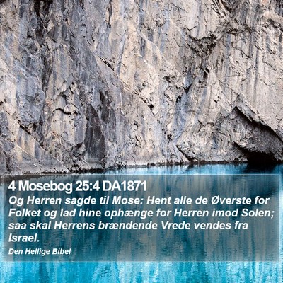 4 Mosebog 25:4 DA1871 Bible Verse Image