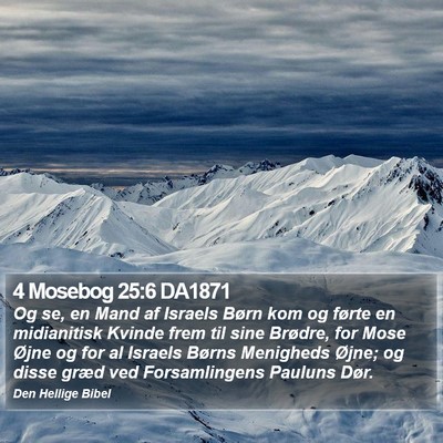 4 Mosebog 25:6 DA1871 Bible Verse Image