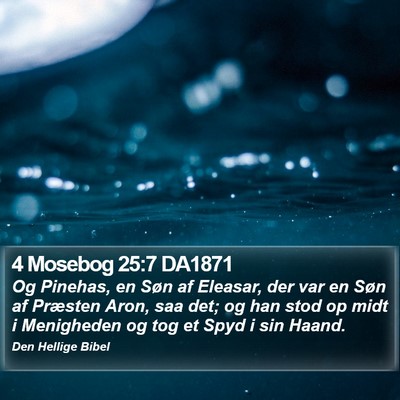4 Mosebog 25:7 DA1871 Bible Verse Image