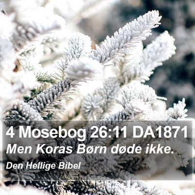4 Mosebog 26:11 DA1871 Bible Verse Image