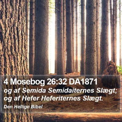 4 Mosebog 26:32 DA1871 Bible Verse Image