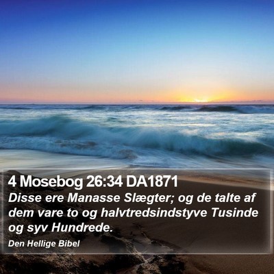 4 Mosebog 26:34 DA1871 Bible Verse Image