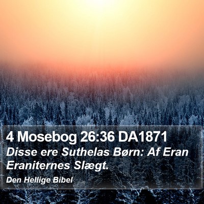 4 Mosebog 26:36 DA1871 Bible Verse Image