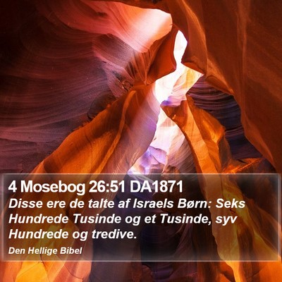 4 Mosebog 26:51 DA1871 Bible Verse Image