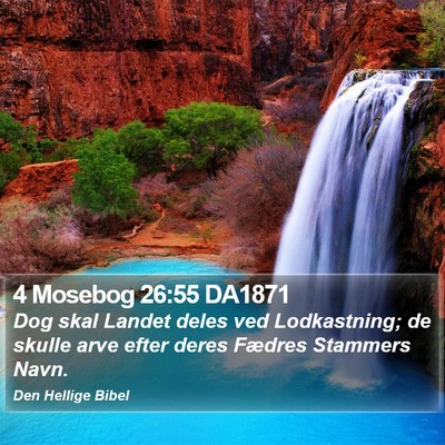 4 Mosebog 26:55 DA1871 Bible Verse Image