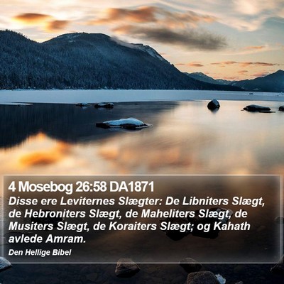 4 Mosebog 26:58 DA1871 Bible Verse Image