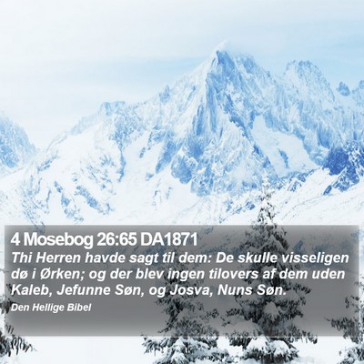 4 Mosebog 26:65 DA1871 Bible Verse Image