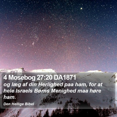 4 Mosebog 27:20 DA1871 Bible Verse Image