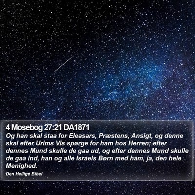 4 Mosebog 27:21 DA1871 Bible Verse Image