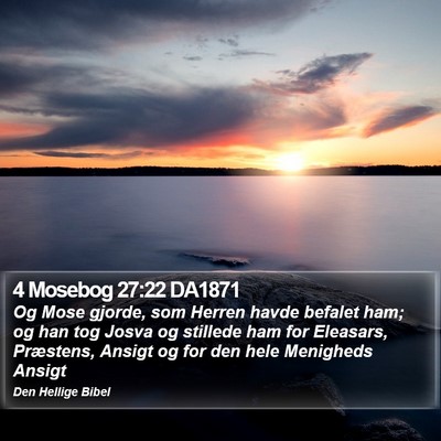 4 Mosebog 27:22 DA1871 Bible Verse Image