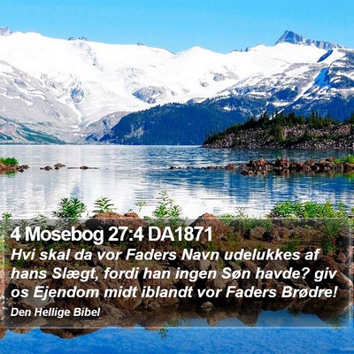 4 Mosebog 27:4 DA1871 Bible Verse Image