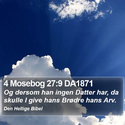 4 Mosebog 27:9 DA1871 Bible Verse Image
