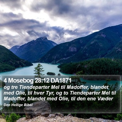 4 Mosebog 28:12 DA1871 Bible Verse Image
