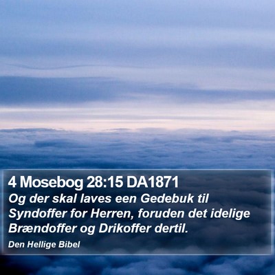 4 Mosebog 28:15 DA1871 Bible Verse Image