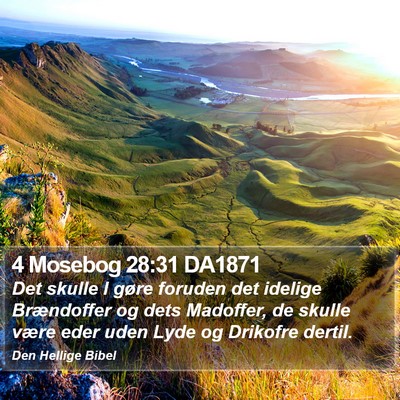 4 Mosebog 28:31 DA1871 Bible Verse Image