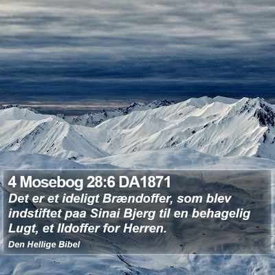 4 Mosebog 28:6 DA1871 Bible Verse Image