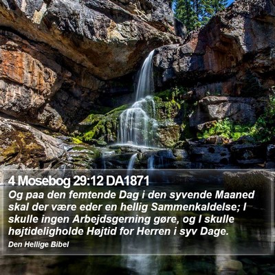 4 Mosebog 29:12 DA1871 Bible Verse Image