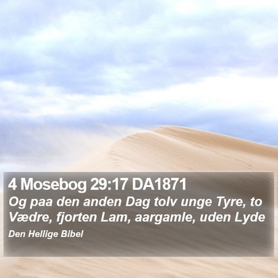 4 Mosebog 29:17 DA1871 Bible Verse Image