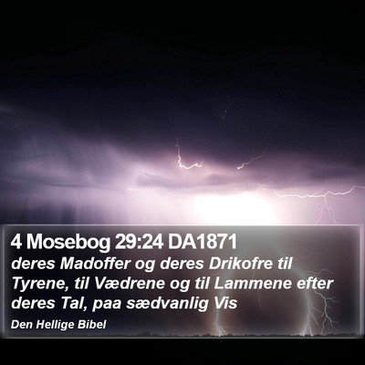 4 Mosebog 29:24 DA1871 Bible Verse Image