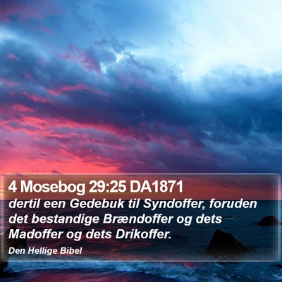 4 Mosebog 29:25 DA1871 Bible Verse Image