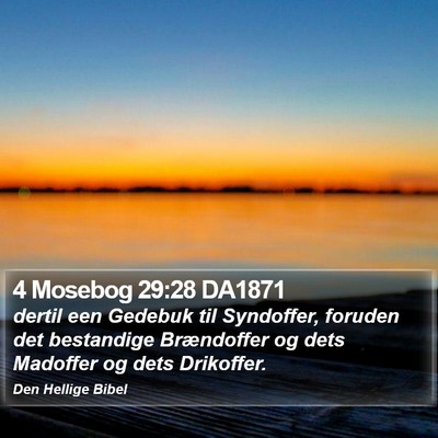 4 Mosebog 29:28 DA1871 Bible Verse Image