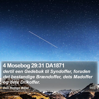 4 Mosebog 29:31 DA1871 Bible Verse Image