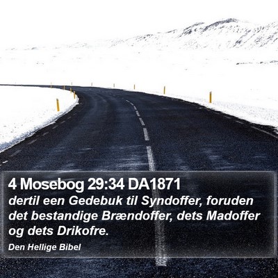 4 Mosebog 29:34 DA1871 Bible Verse Image