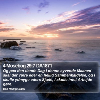 4 Mosebog 29:7 DA1871 Bible Verse Image