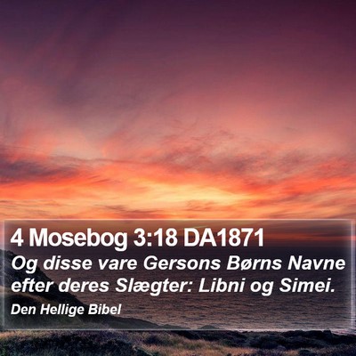 4 Mosebog 3:18 DA1871 Bible Verse Image
