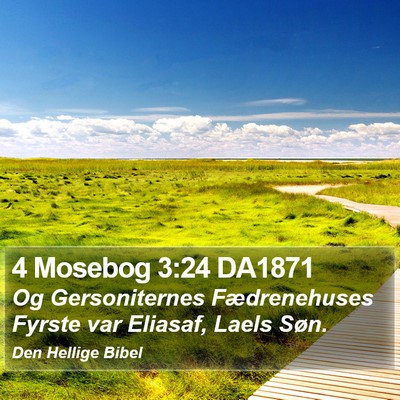 4 Mosebog 3:24 DA1871 Bible Verse Image
