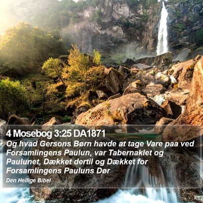 4 Mosebog 3:25 DA1871 Bible Verse Image
