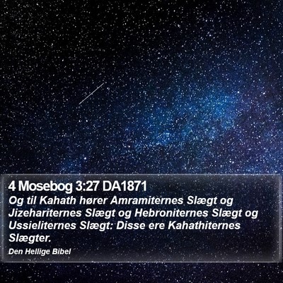 4 Mosebog 3:27 DA1871 Bible Verse Image