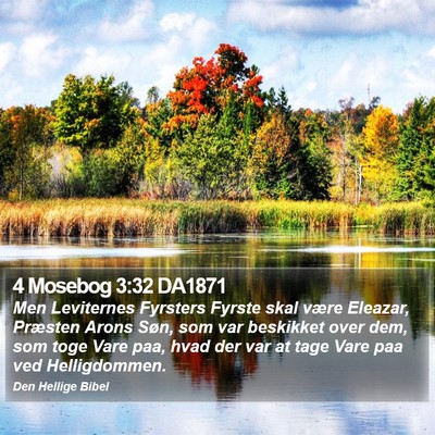 4 Mosebog 3:32 DA1871 Bible Verse Image