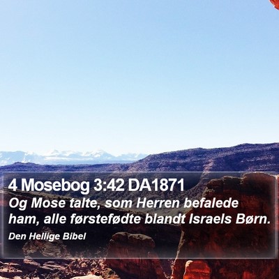 4 Mosebog 3:42 DA1871 Bible Verse Image