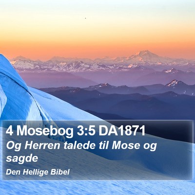4 Mosebog 3:5 DA1871 Bible Verse Image