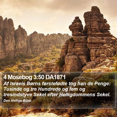 4 Mosebog 3:50 DA1871 Bible Verse Image