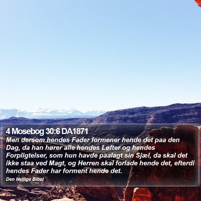 4 Mosebog 30:6 DA1871 Bible Verse Image