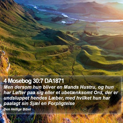4 Mosebog 30:7 DA1871 Bible Verse Image