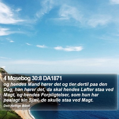 4 Mosebog 30:8 DA1871 Bible Verse Image