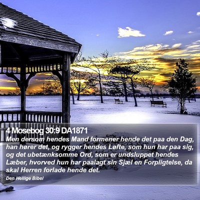4 Mosebog 30:9 DA1871 Bible Verse Image