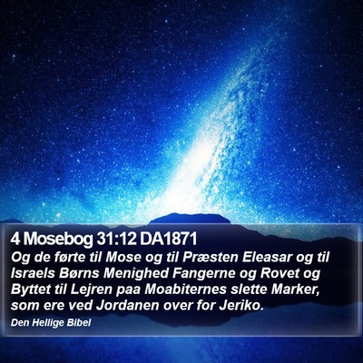 4 Mosebog 31:12 DA1871 Bible Verse Image