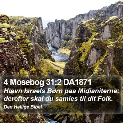 4 Mosebog 31:2 DA1871 Bible Verse Image