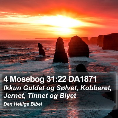 4 Mosebog 31:22 DA1871 Bible Verse Image