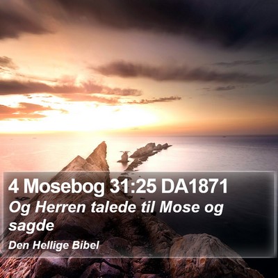 4 Mosebog 31:25 DA1871 Bible Verse Image