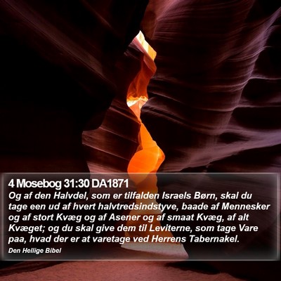 4 Mosebog 31:30 DA1871 Bible Verse Image