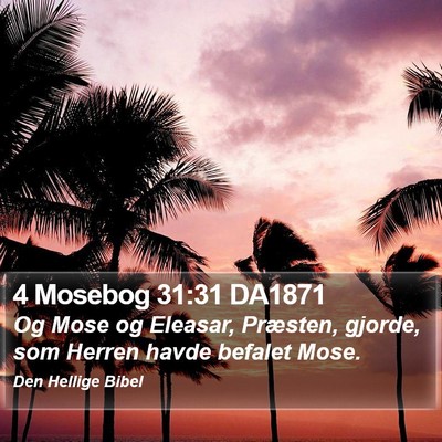 4 Mosebog 31:31 DA1871 Bible Verse Image