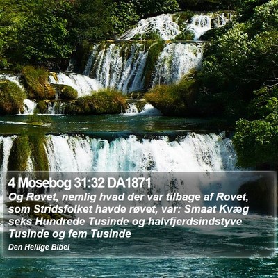4 Mosebog 31:32 DA1871 Bible Verse Image