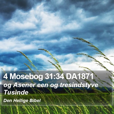 4 Mosebog 31:34 DA1871 Bible Verse Image